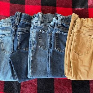 Lot of 5 old navy karate skinny jeans boys Sz 4t